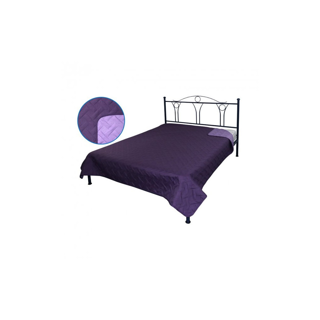 Покривало Руно двостороннє Лілія фіолетове 212х240 см (329.52У_Violet лілія) - зображення 1