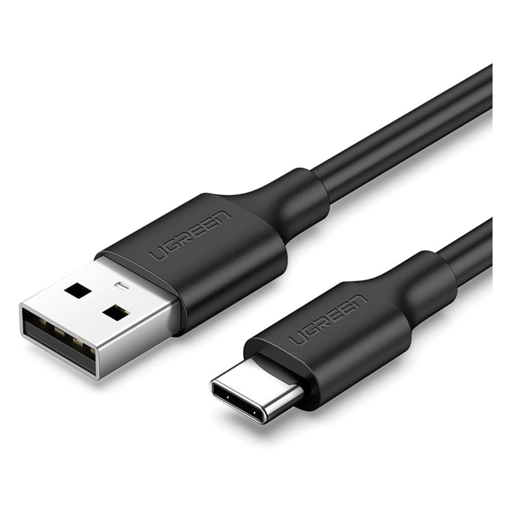 Дата кабель USB 2.0 AM to USB-C 3.0m 3.0A 18W US287 Black Ugreen (60826) - зображення 1