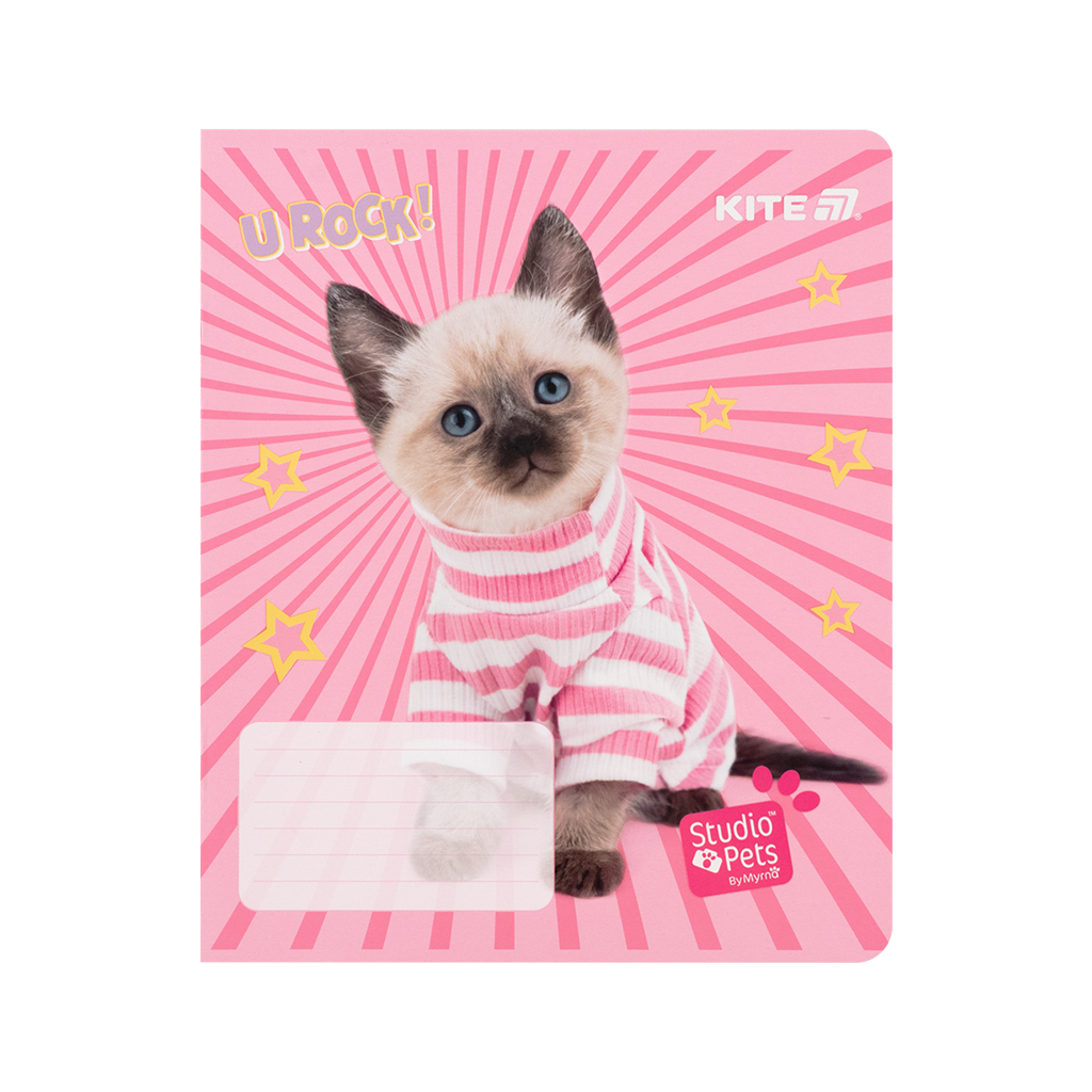 Зошит Kite Studio Pets, 12 аркушів, клітинка (SP25-232) - зображення 3