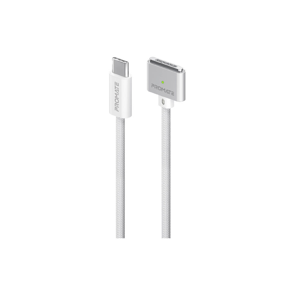 Дата кабель USB-C to MagSafe 3 magcord-140pd.white Promate (magcord-140pd.white) - зображення 1