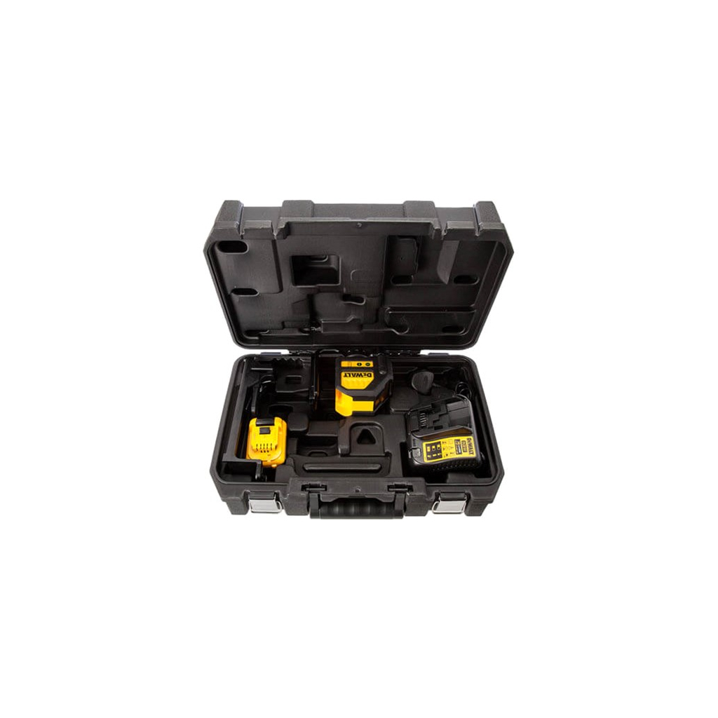 Лазерний нівелір DeWALT 10.8/12В XR Li-Ion, зелений промінь, 2Ah, кейс (DCE088D1G) - зображення 3