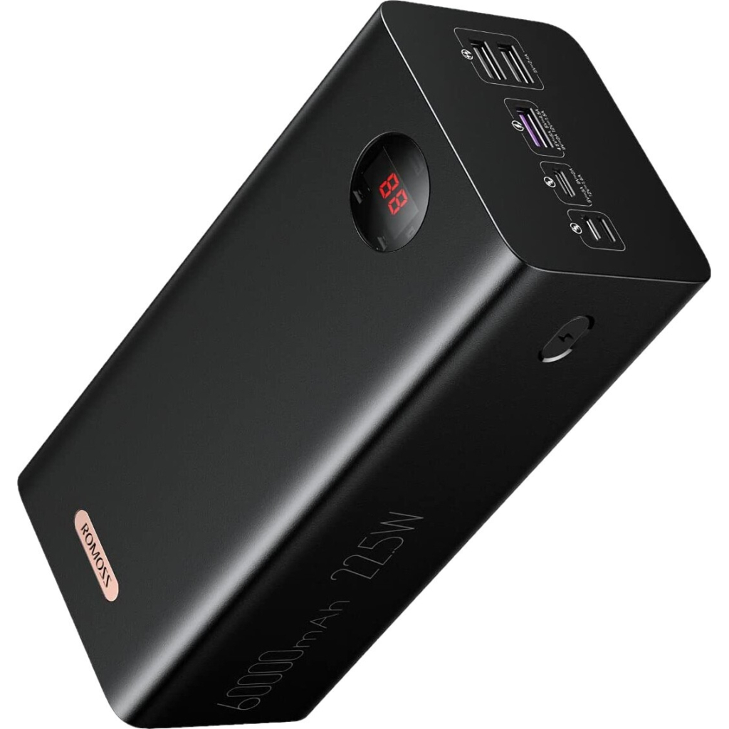 Батарея універсальна Romoss 60000mAh PEA60 22.5W Black (PEA60-152-2142 / 956432) - изображение 5