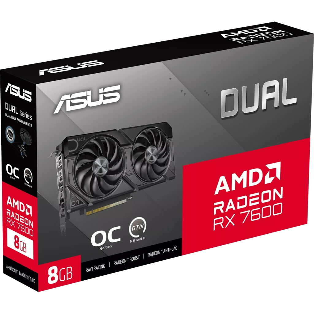 Відеокарта ASUS Radeon RX 7600 8Gb DUAL OC EVO (DUAL-RX7600-O8G-EVO) - зображення 12