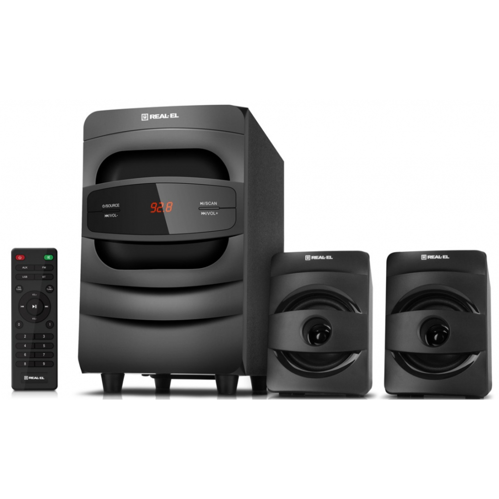Акустична система REAL-EL M-390 Black - зображення 4
