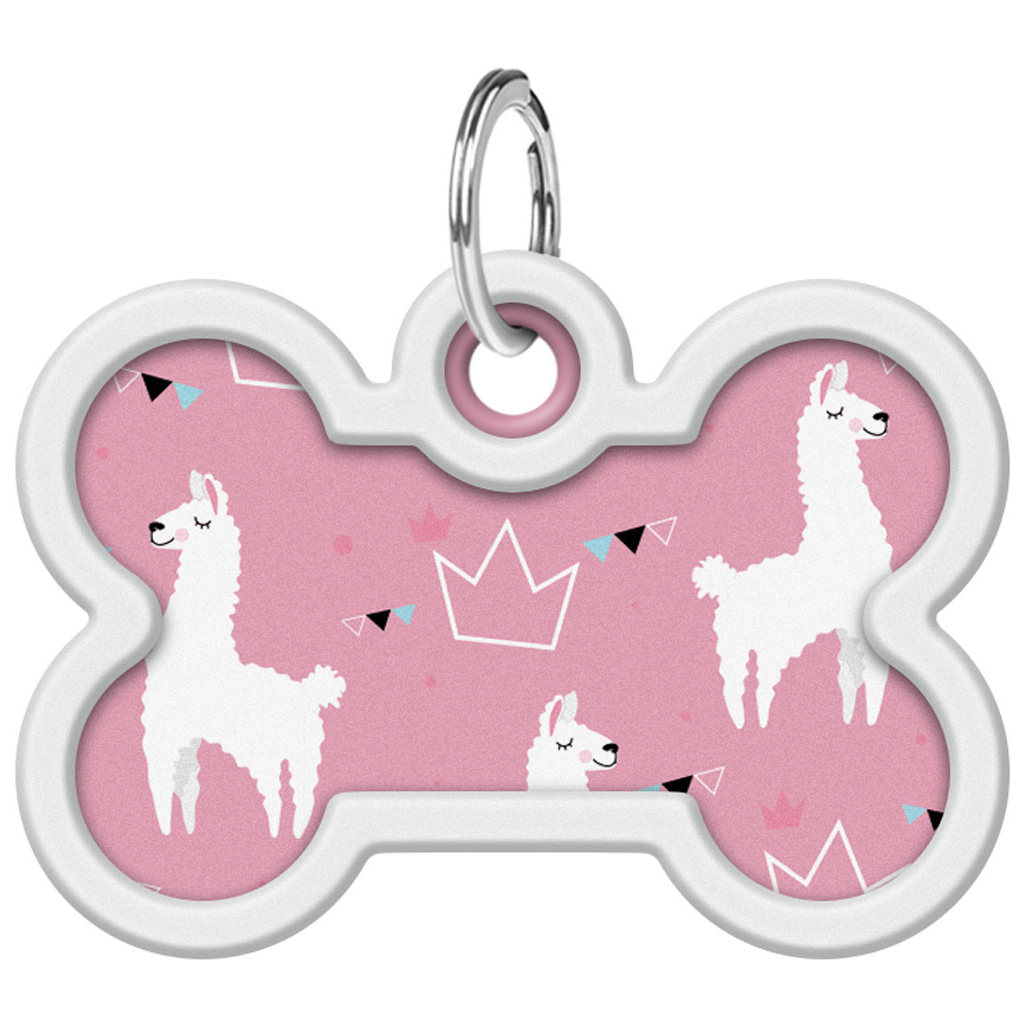 Адресник для тварин WAUDOG Smart ID з QR паспортом "Лами", кістка 40х28 мм (0640-0217) - изображение 2