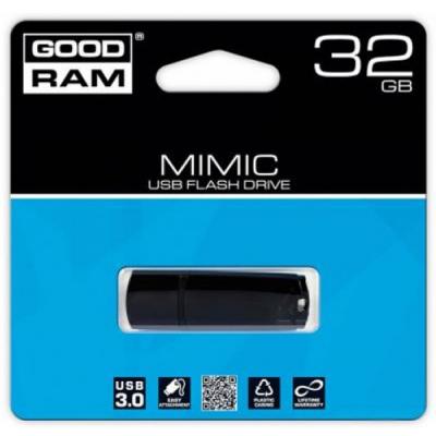 USB флеш накопичувач Goodram 32GB Mimic Black USB 3.0 (UMM3-0320K0R11) - зображення 4
