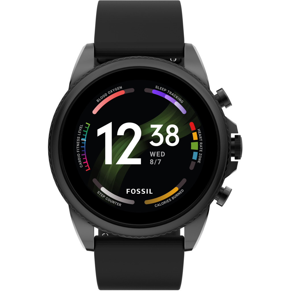 Смарт-годинник Fossil Gen 6 Black Silicone (FTW4061) - зображення 1