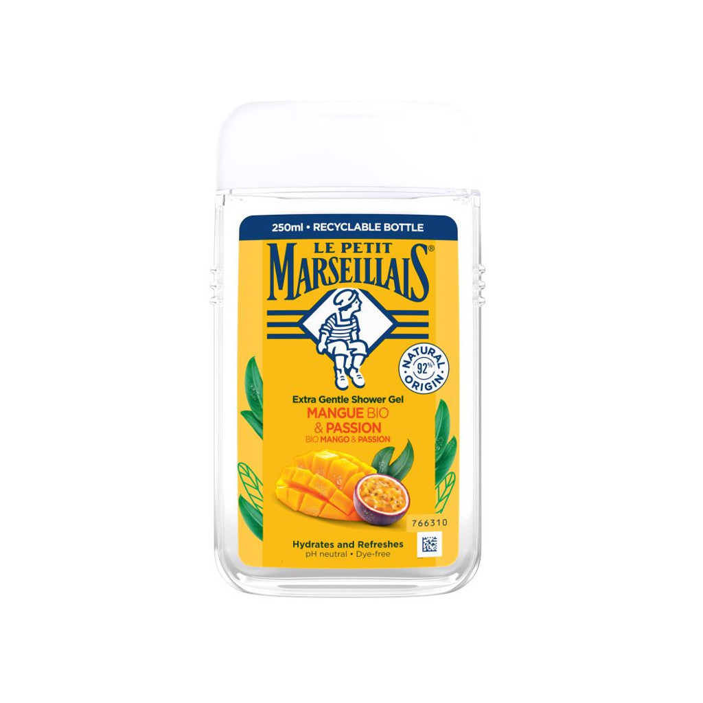 Гель для душу Le Petit Marseillais БІО Манго та Маракуя 250 мл (3574661711546) - зображення 1