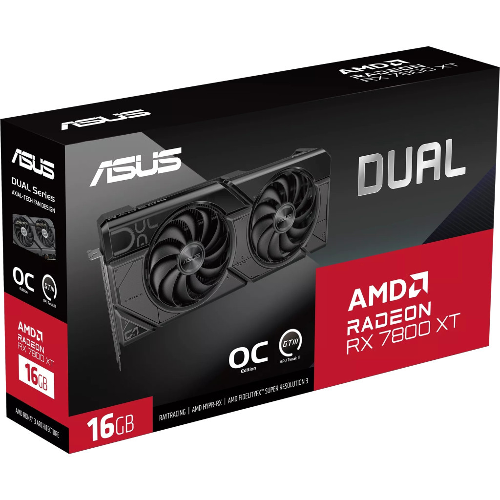 Відеокарта ASUS Radeon RX 7800 XT 16Gb DUAL OC (DUAL-RX7800XT-O16G) - зображення 12