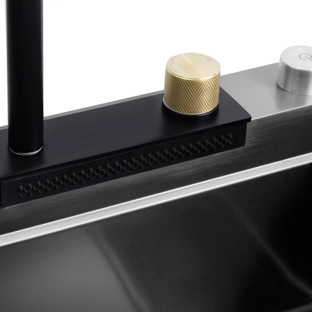 Мийка кухонна Kroner Schwarze-SET7546HMPVD (CV032277) - зображення 9