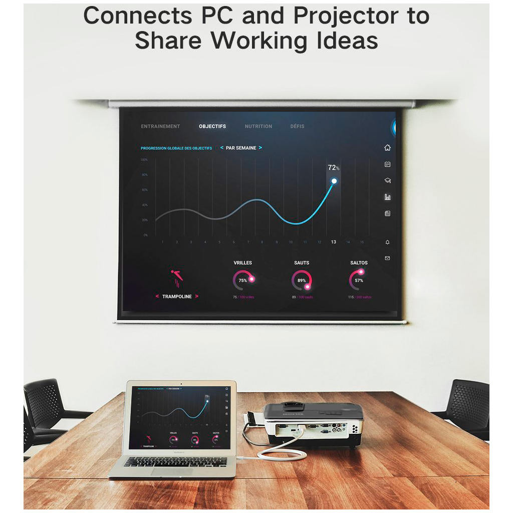 Кабель мультимедійний miniDisplayPort M to HDMI M 1.5m MD101 4K black Ugreen (20848) - зображення 12