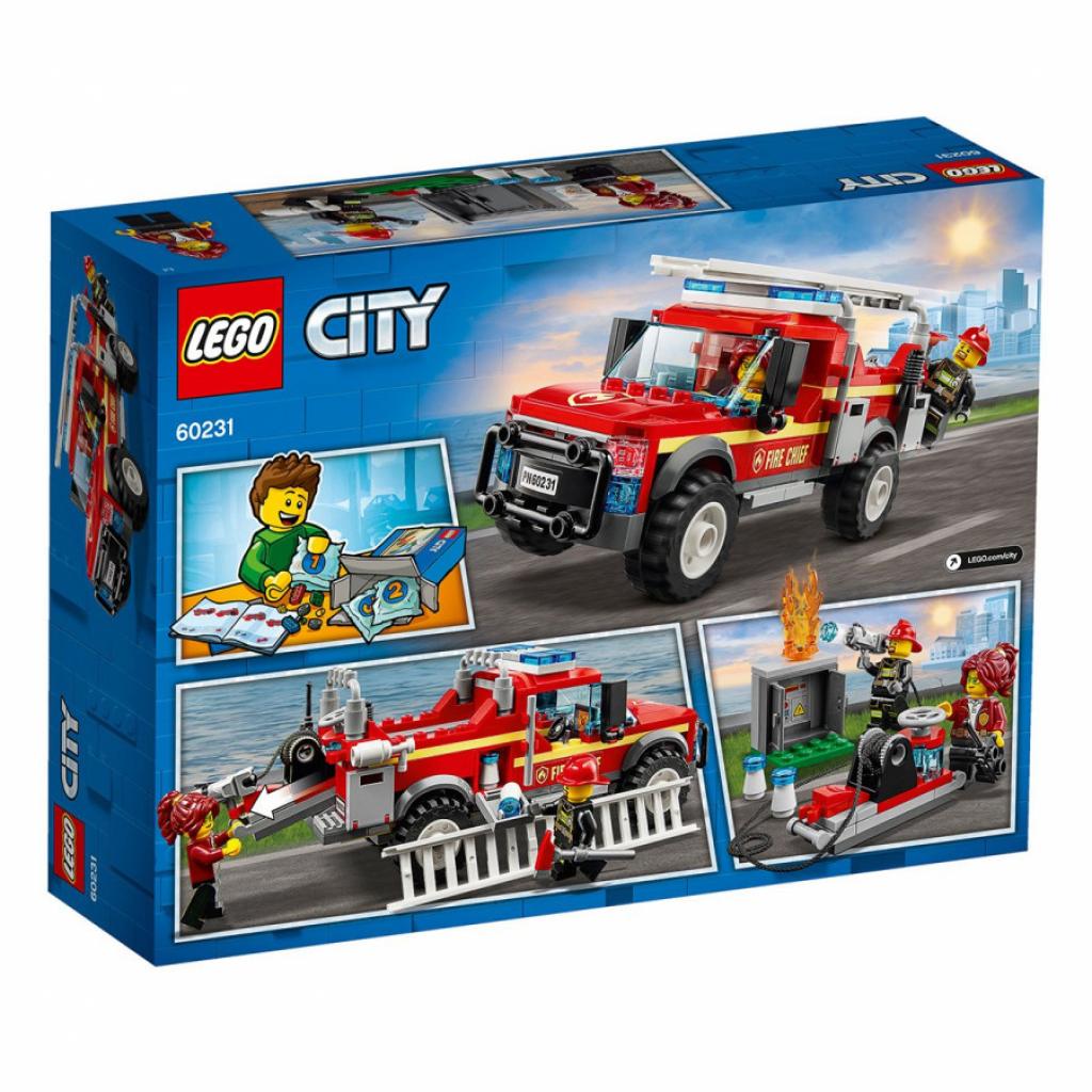 Конструктор LEGO City Вантажівка начальника пожежної охорони 201 деталь (60231) - зображення 1