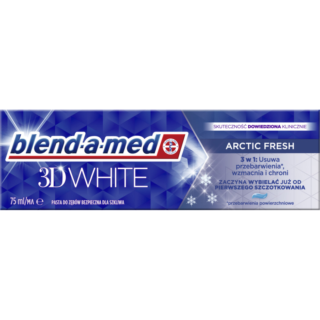 Зубна паста Blend-a-med 3D White Арктична свіжість 75 мл (8006540793039) - изображение 2