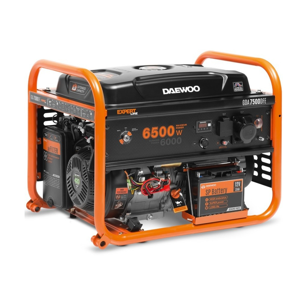 Генератор Daewoo GDA 7500DFE Gasoline + LPG 6,5kW (GDA7500DFE) - зображення 3