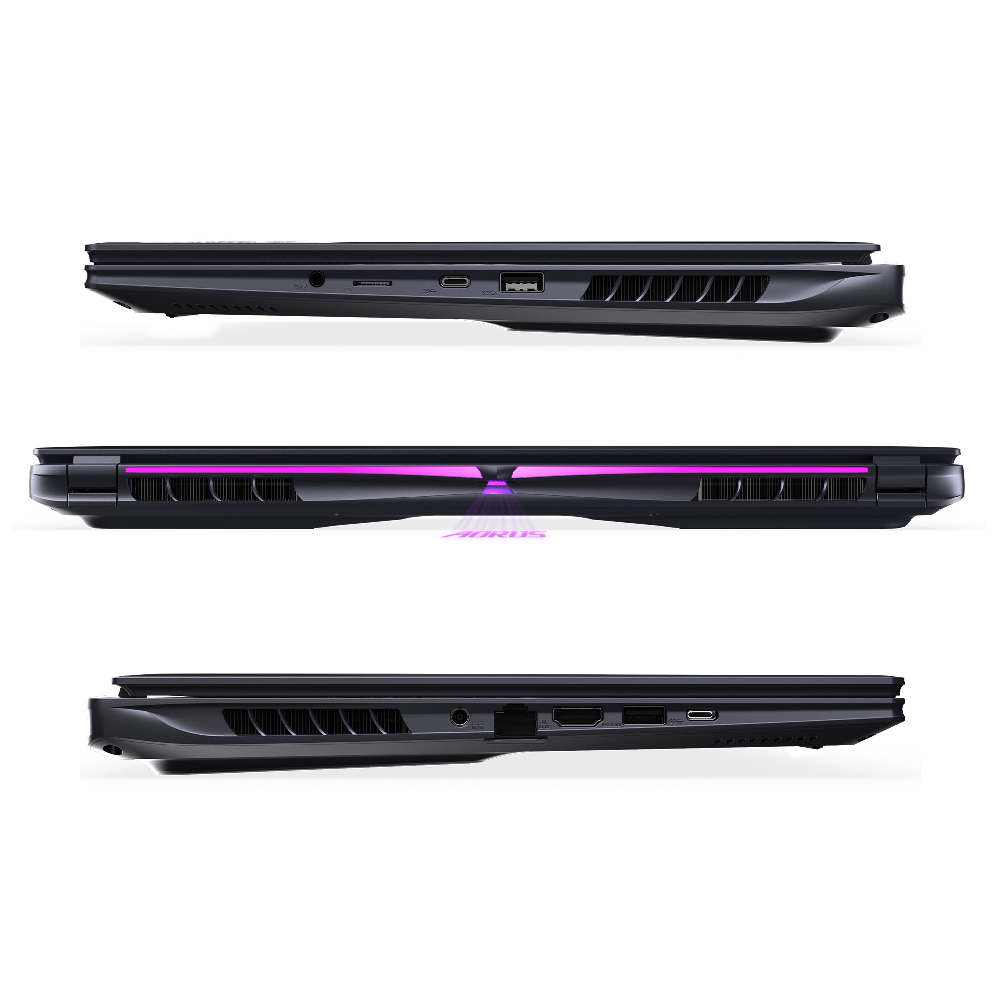 Ноутбук Gigabyte Aorus 16X 9SG 2024 (AORUS 16X 9SG-43UAC64SD) Midnight Gray - зображення 7