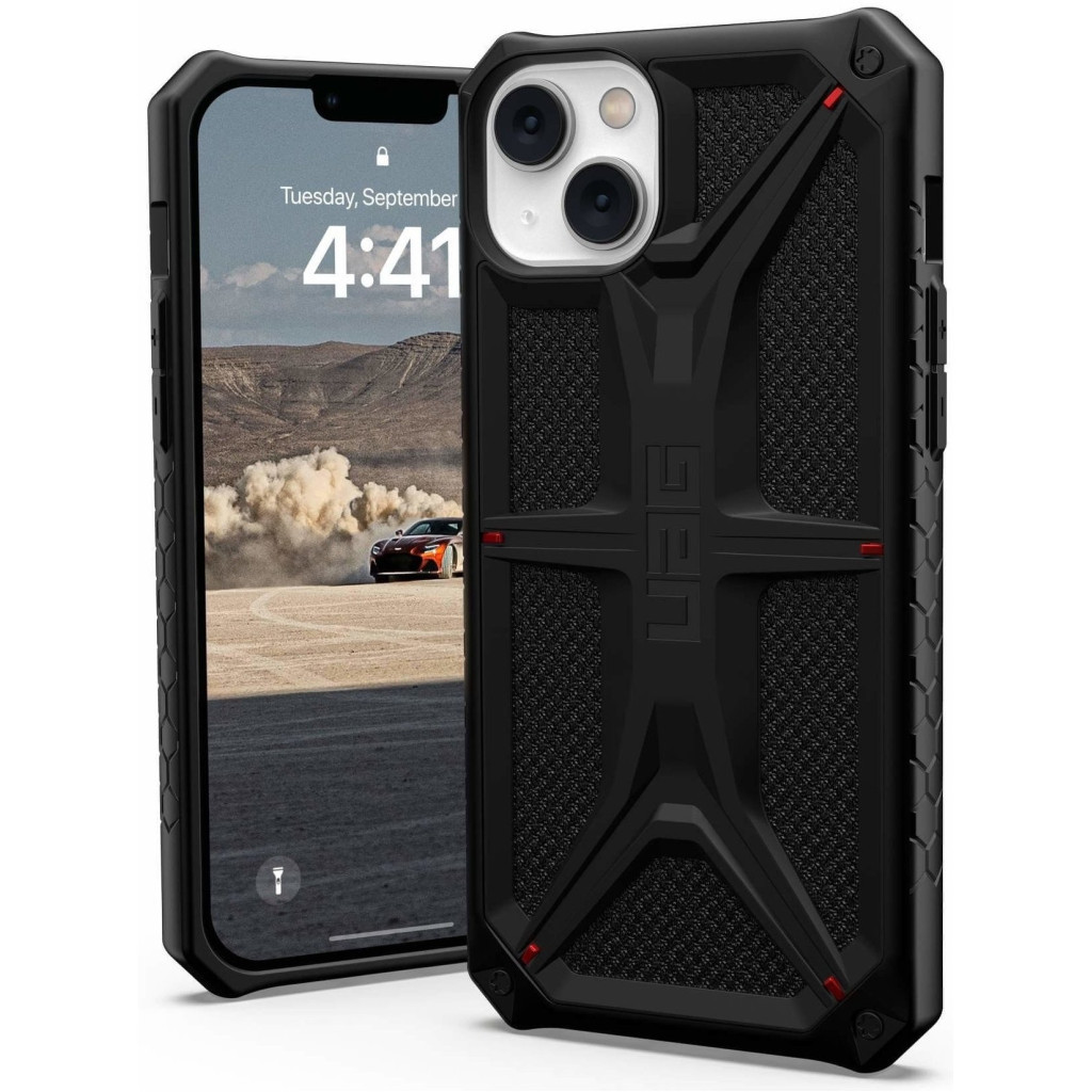 Чохол до мобільного телефона UAG Apple iPhone 14 Plus Monarch, Kevlar Black (114033113940) - зображення 11