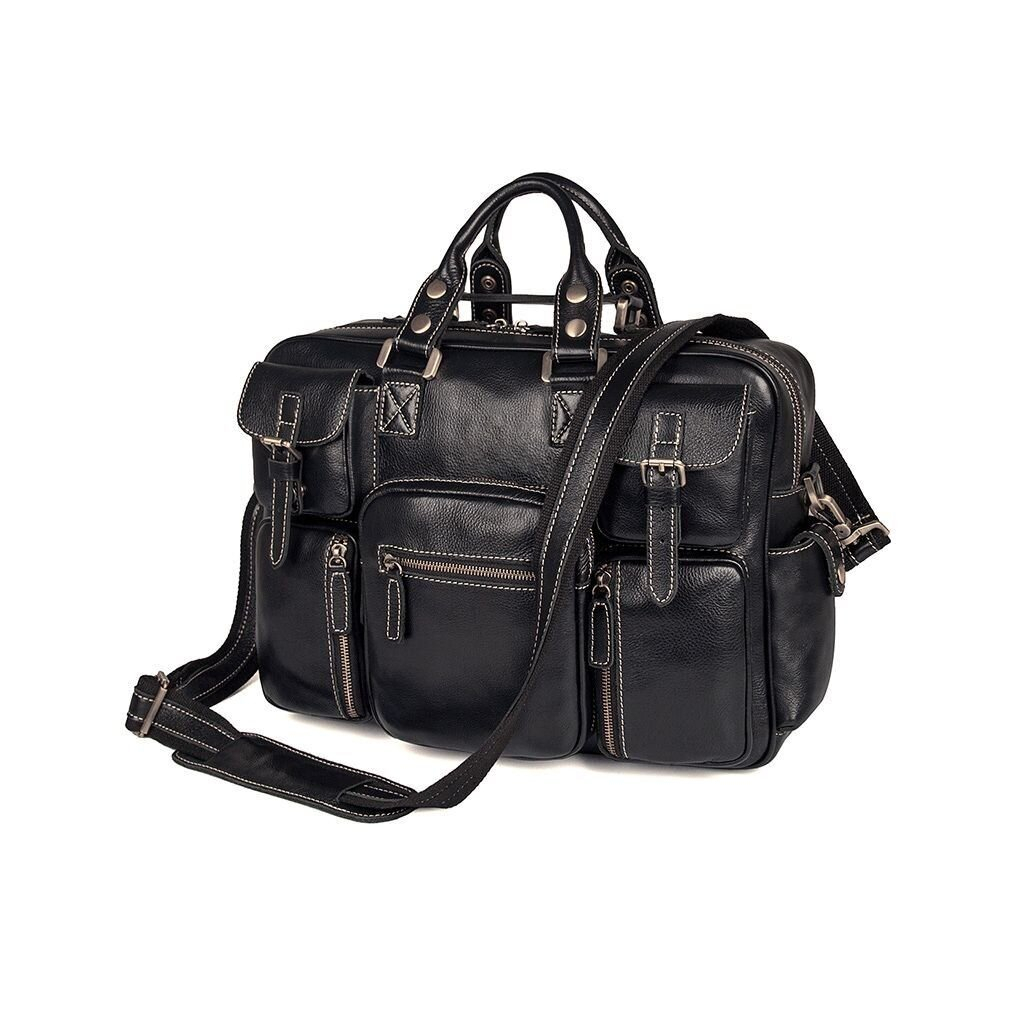 Сумка Vintage З натуральної шкіри Чорна (14204) - зображення 1