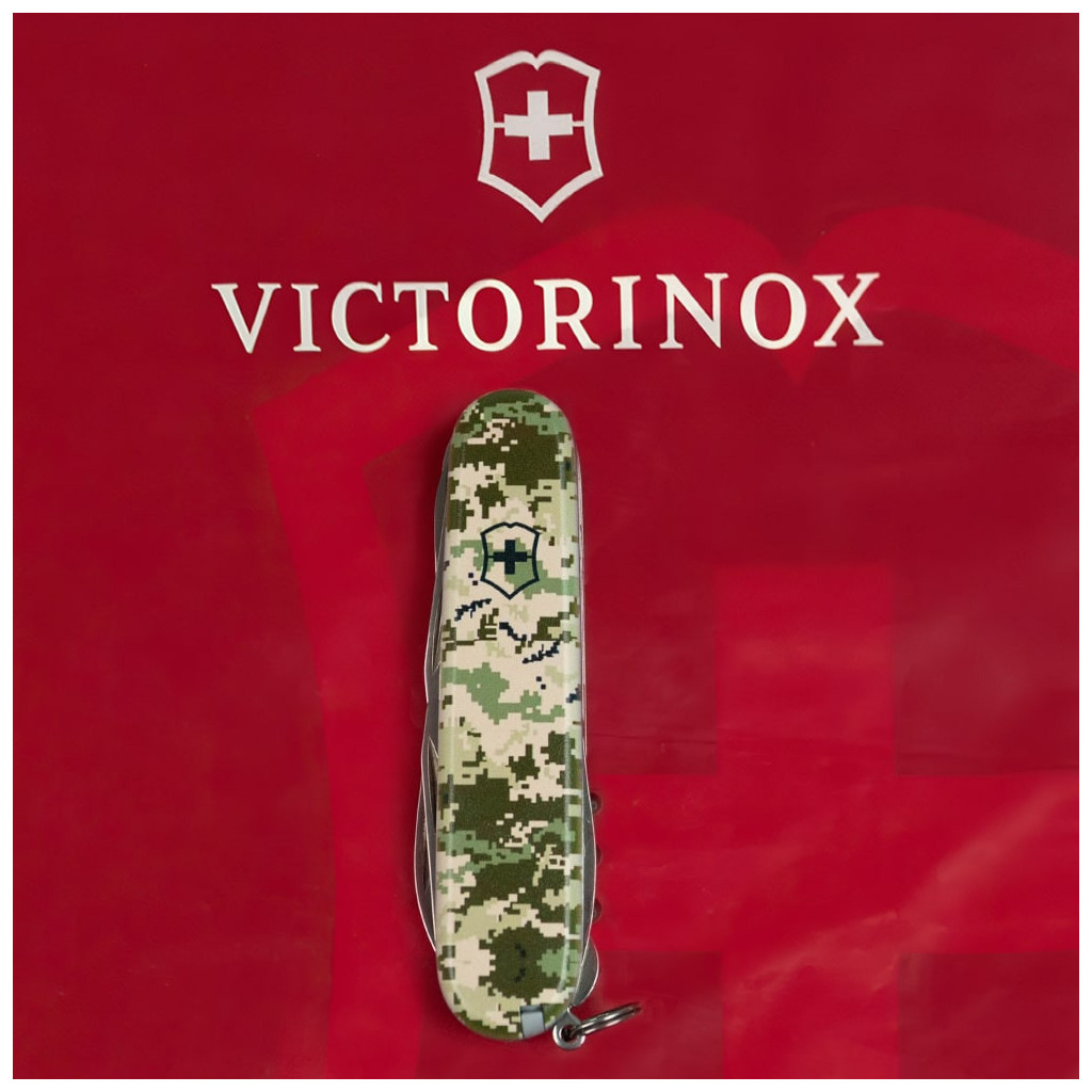 Ніж Victorinox Huntsman Army 91 мм Піксель (1.3713.3_W3940p) - зображення 9