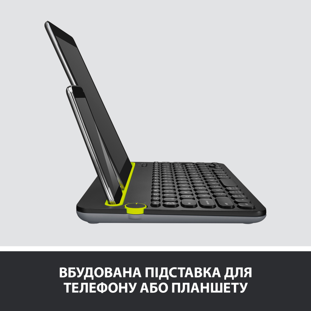 Клавіатура Logitech K480 Multi-Device Bluetooth UA Black (920-006366) - зображення 7
