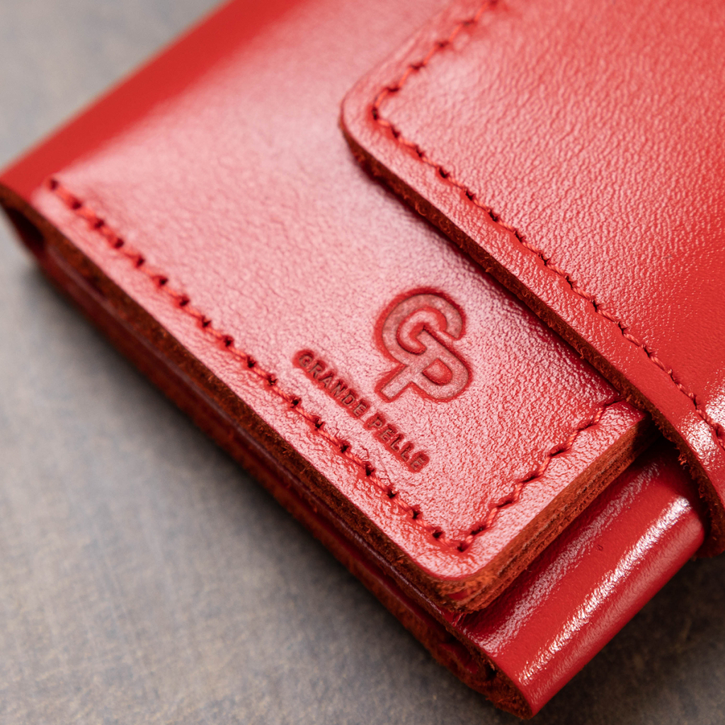 Гаманець Grande Pelle У три складання Червоний (11549) - зображення 10