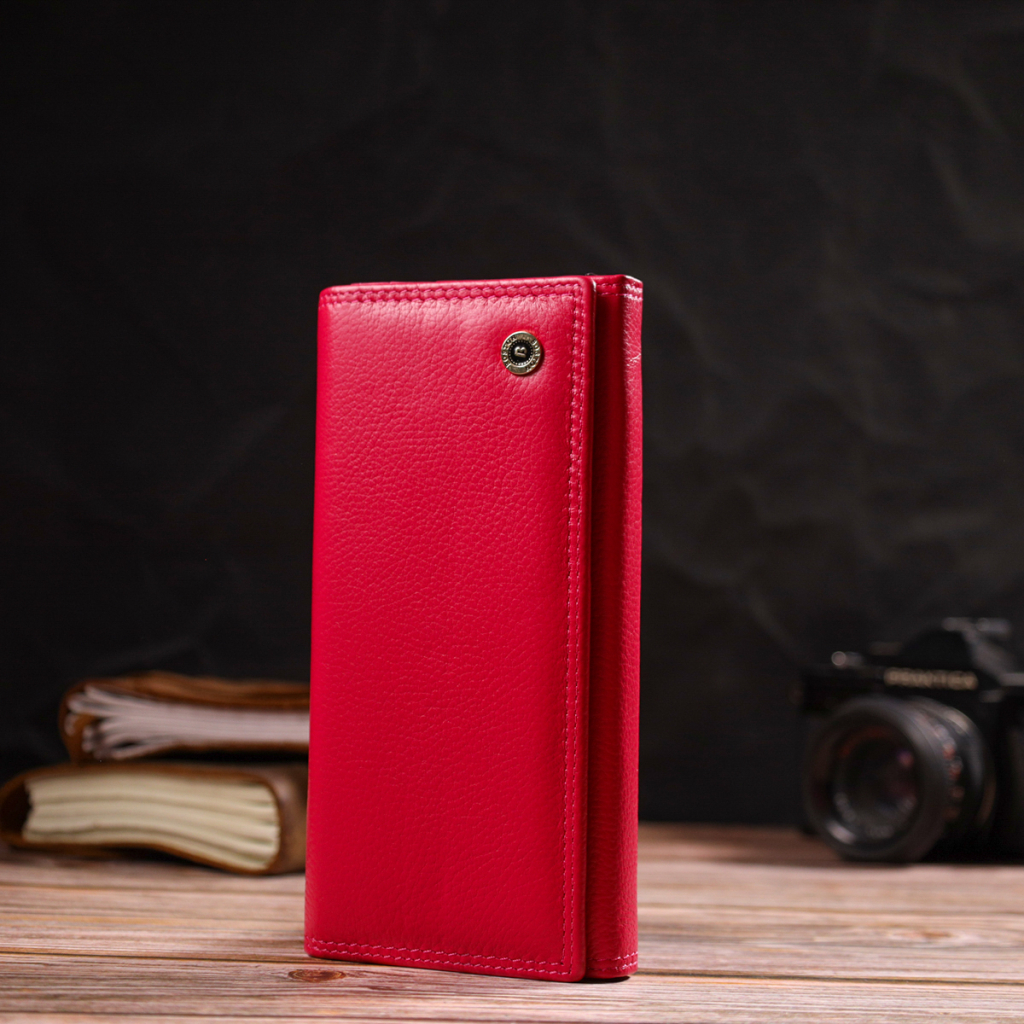 Гаманець Boston З натуральної шкіри Рожевий (19422) - зображення 7