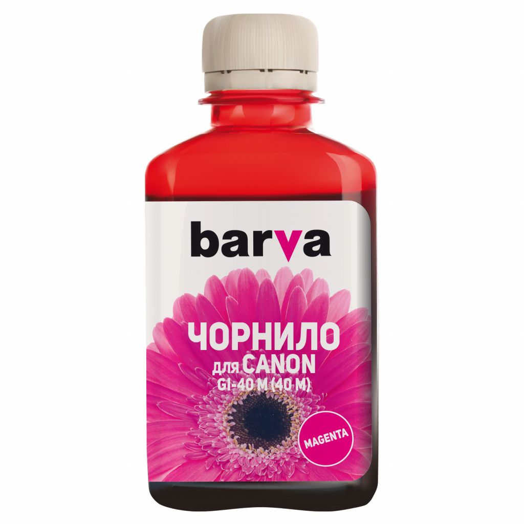 Чорнило Barva CANON GI-40 180 мл MAGENTA (CGI40-749) - изображение 1