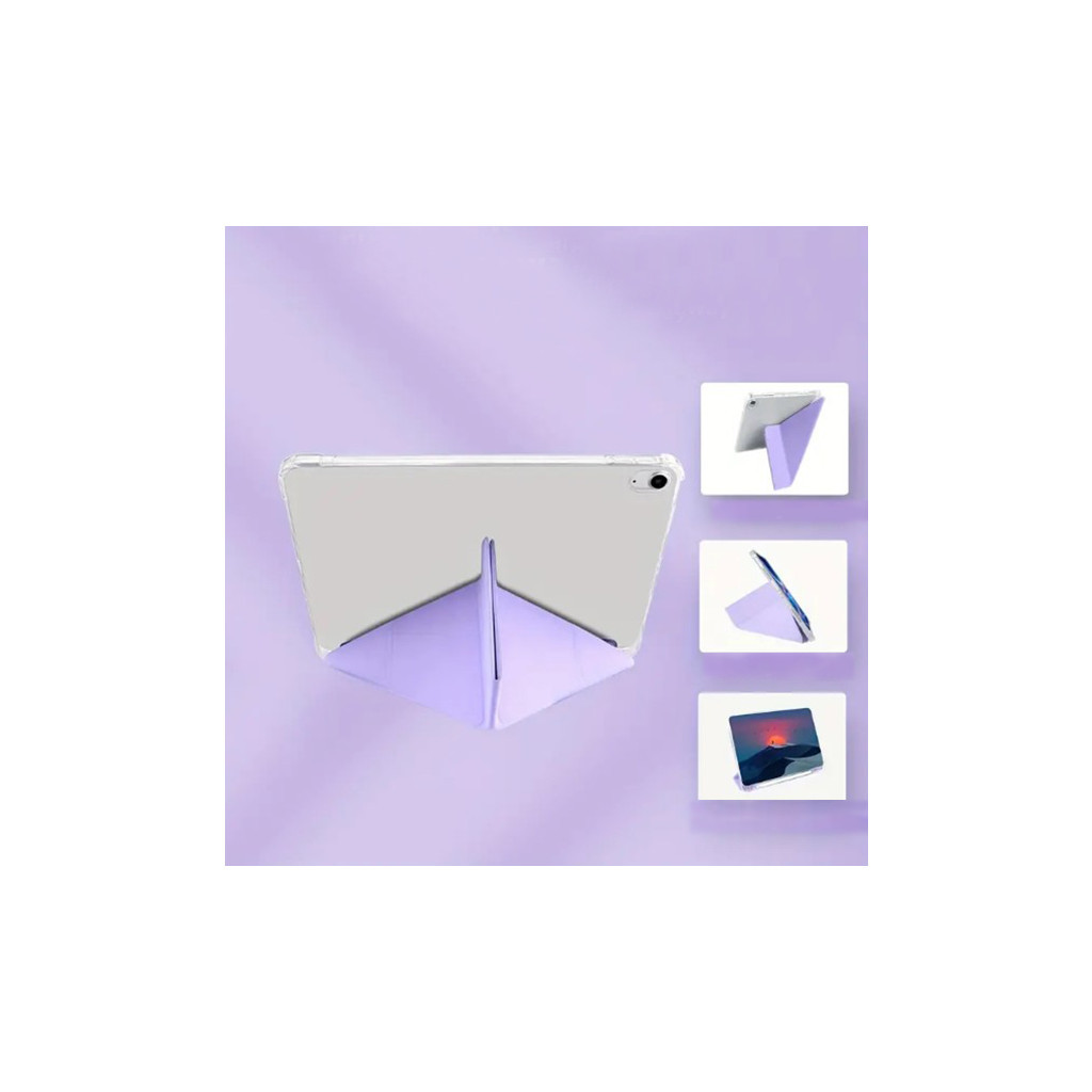 Чохол до планшета BeCover Ultra Slim Origami Transparent Apple iPad Air 11" M2/M3 (2024/2025) Purple (711392) - зображення 4