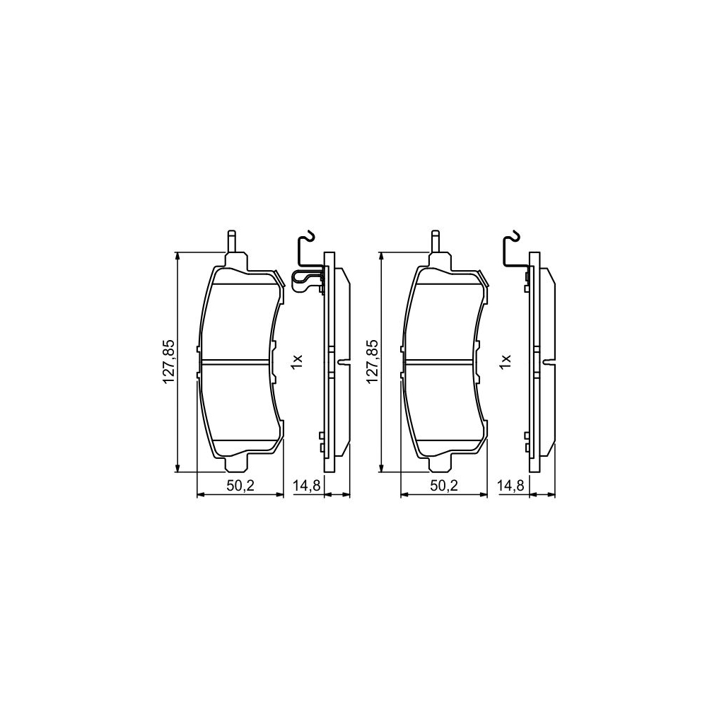 Гальмівні колодки Bosch 0986494778 - зображення 2