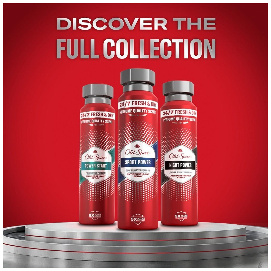 Антиперспірант Old Spice Sport Power 150 мл (8700216639279) - зображення 8