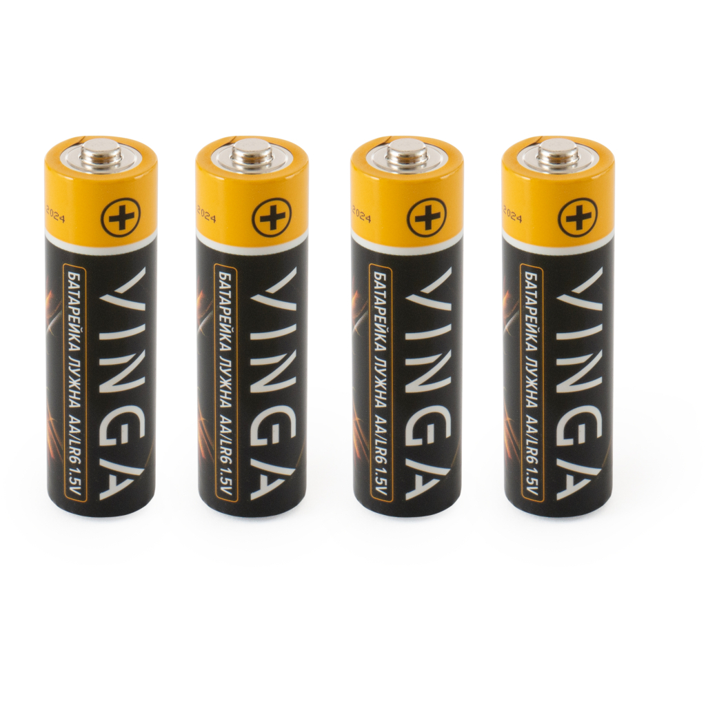 Батарейка AA LR6 Alkaline 4pcs Blister Vinga (VJABAA4) - зображення 2