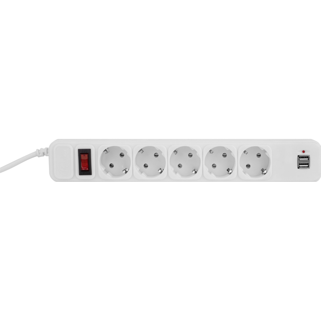 Мережевий фільтр живлення Prologix PRS-075P5CUSB-18W - зображення 2
