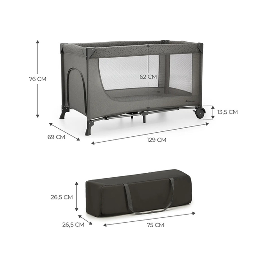 Дитячий манеж Kinderkraft Joy 2 Dark Grey (5902533925117) - зображення 6
