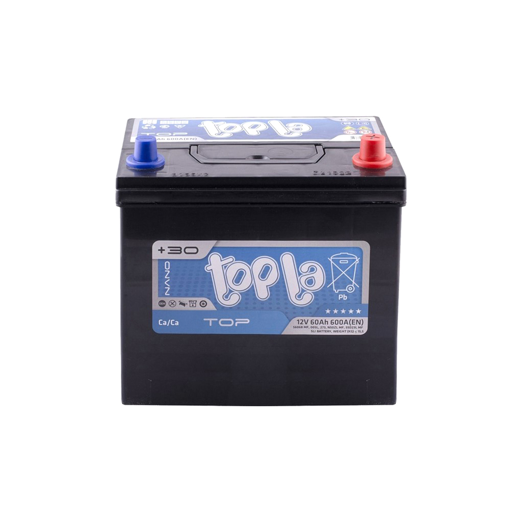 Акумулятор автомобільний Topla 60 Ah/12V Top/Energy Japan Euro (118 860) - зображення 1