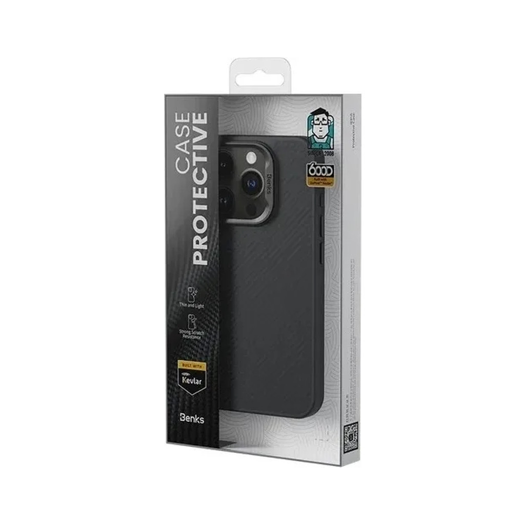 Чохол до мобільного телефона Benks MagClap ArmorPro Case Black for iPhone 15 Pro Max (1248537) - зображення 3