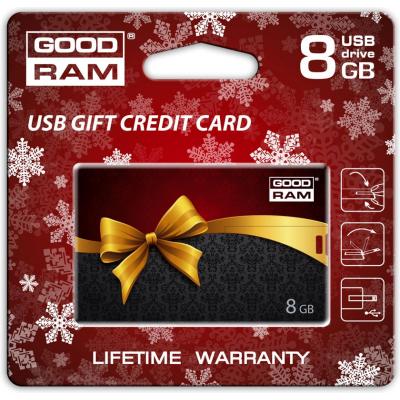 USB флеш накопичувач Goodram 8GB USB 2.0 Gift Credit Card (PD8GH2GRCCPR9+G) - зображення 3