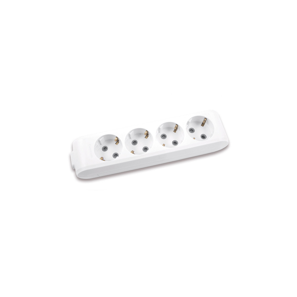 Колодка для подовжувача Panasonic X-tendia із заземленням 4 гнізда grey (WLTB04402GR-UA) - зображення 1
