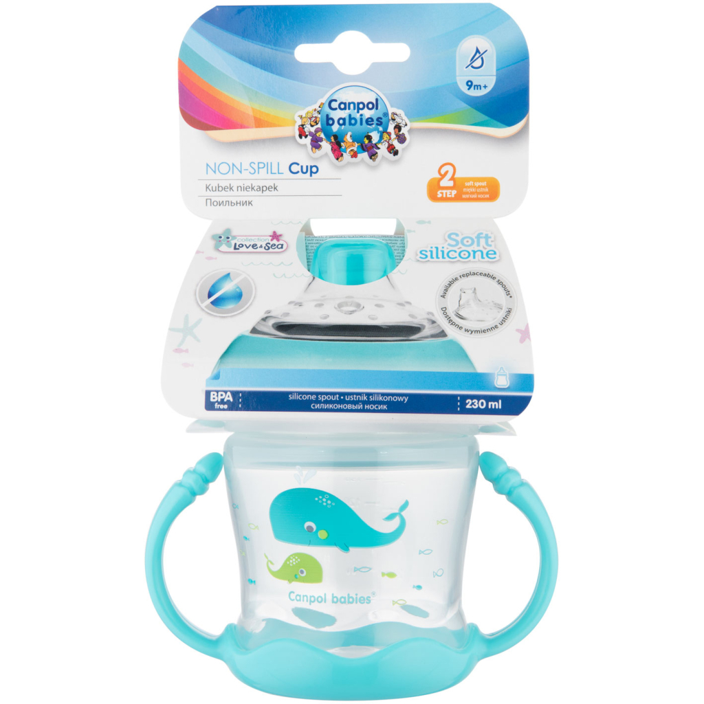 Поїльник-непроливайка Canpol babies Sweet fun 180 мл синя (57/300_blu) - изображение 7