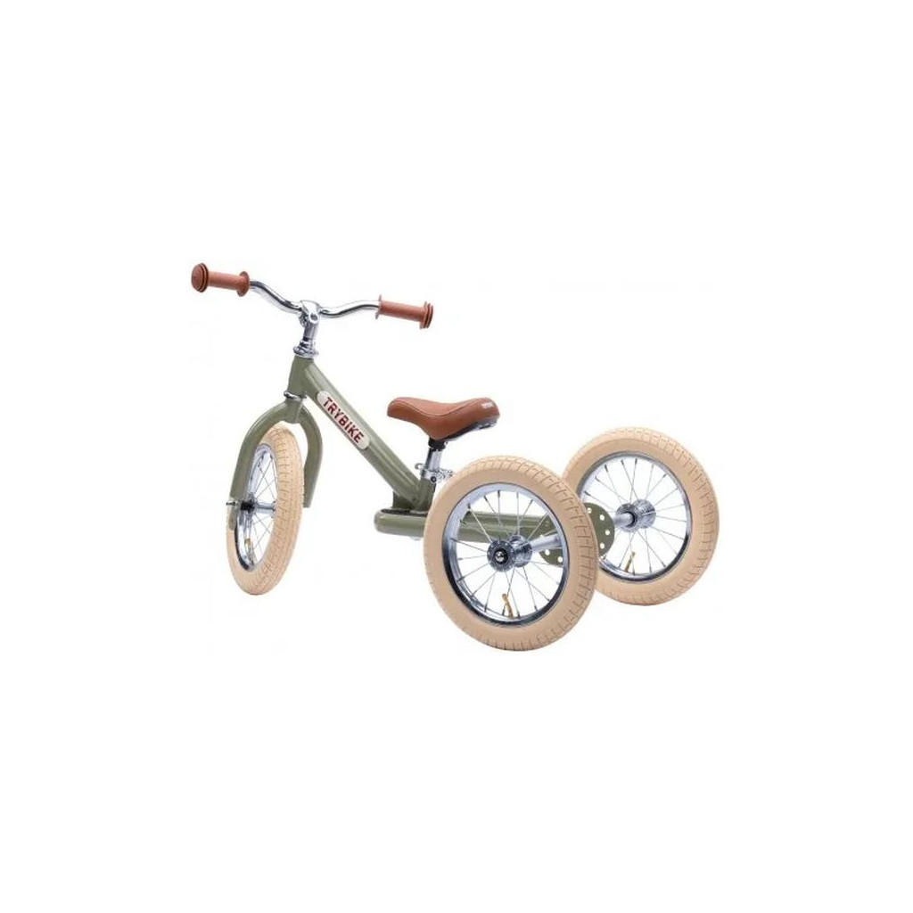 Біговел Trybike триколісний балансуючий оливковий (TBS-2-GRN-VIN+TBS-100-TKV) - зображення 2
