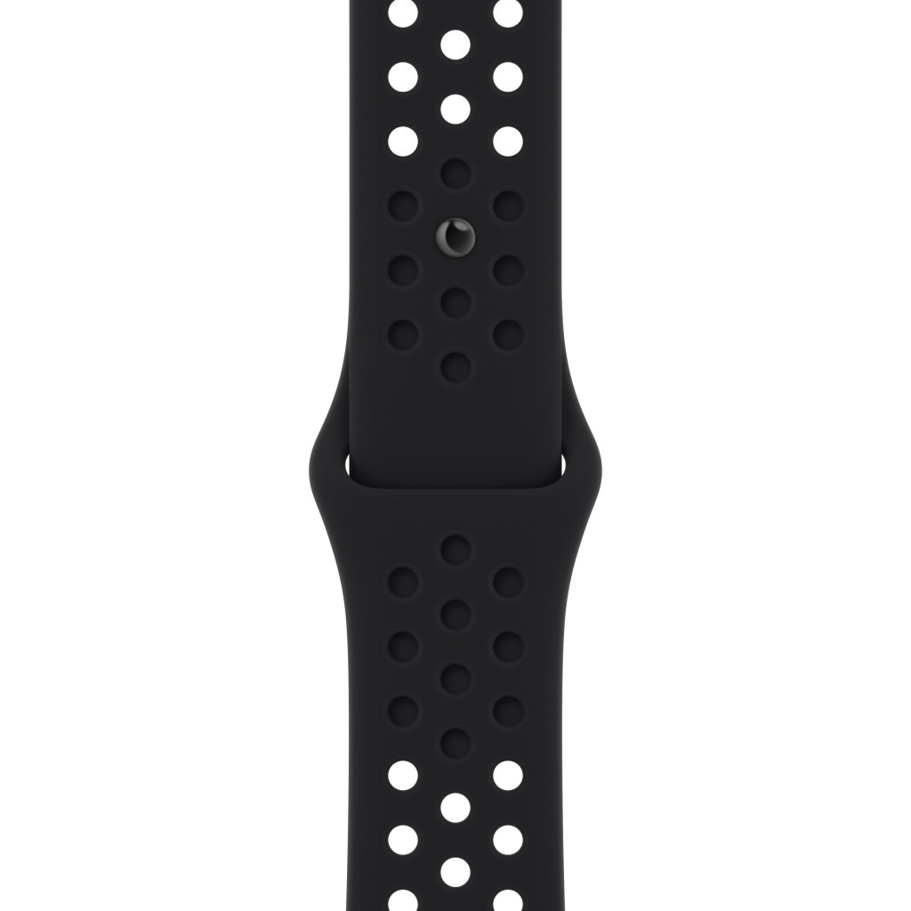 Ремінець до смарт-годинника Apple 45mm Nike Sport Band Black/Black (MPH43ZM/A) - зображення 1