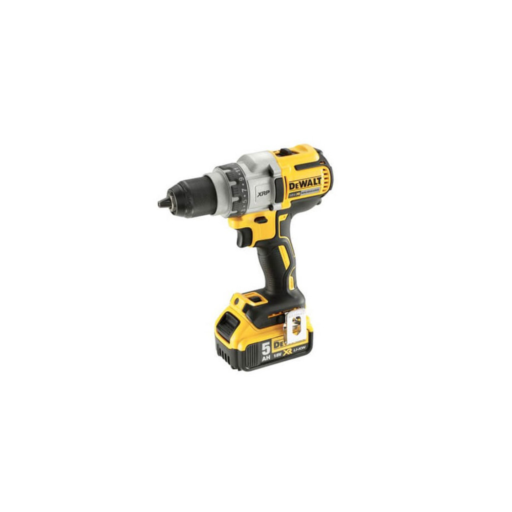 Шуруповерт DeWALT XR Li-Ion 18 В, 95 Нм, 2 АКБ + ЗП, рукоятка, кейс (DCD991P2) - изображение 2