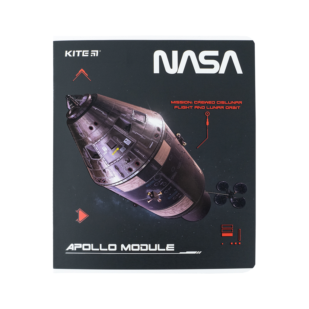 Зошит Kite NASA 48 аркушів, клітинка (NS24-259) - изображение 9