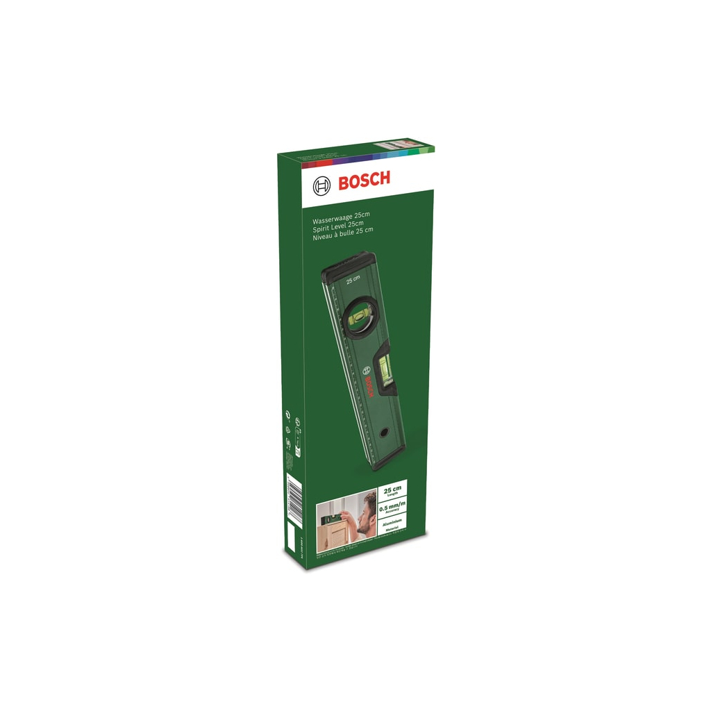 Рівень Bosch 25см, 2 капсули, алюмінієвий корпус (1.600.A02.7PL) - изображение 6