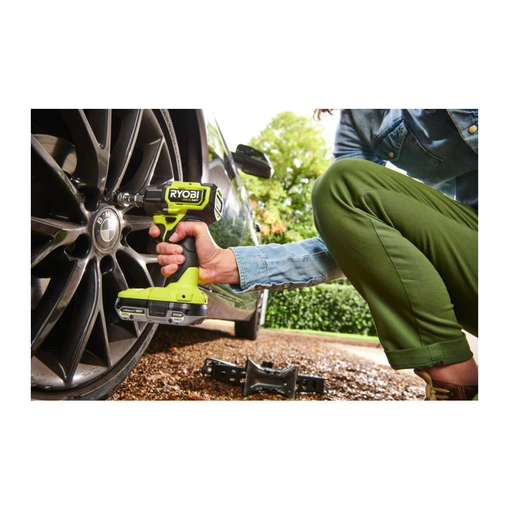 Гайковерт Ryobi ударний ONE+ HP RIW18C-0 18V, 2800об/х,в 450Нм, 1/2"m 4 швидкості (без АКБ та ЗП) (5133005898) - изображение 8