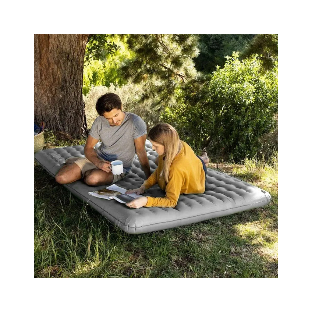 Матрац надувний Naturehike NH19QD010 200 х 140 см Grey (6927595773963) - зображення 6