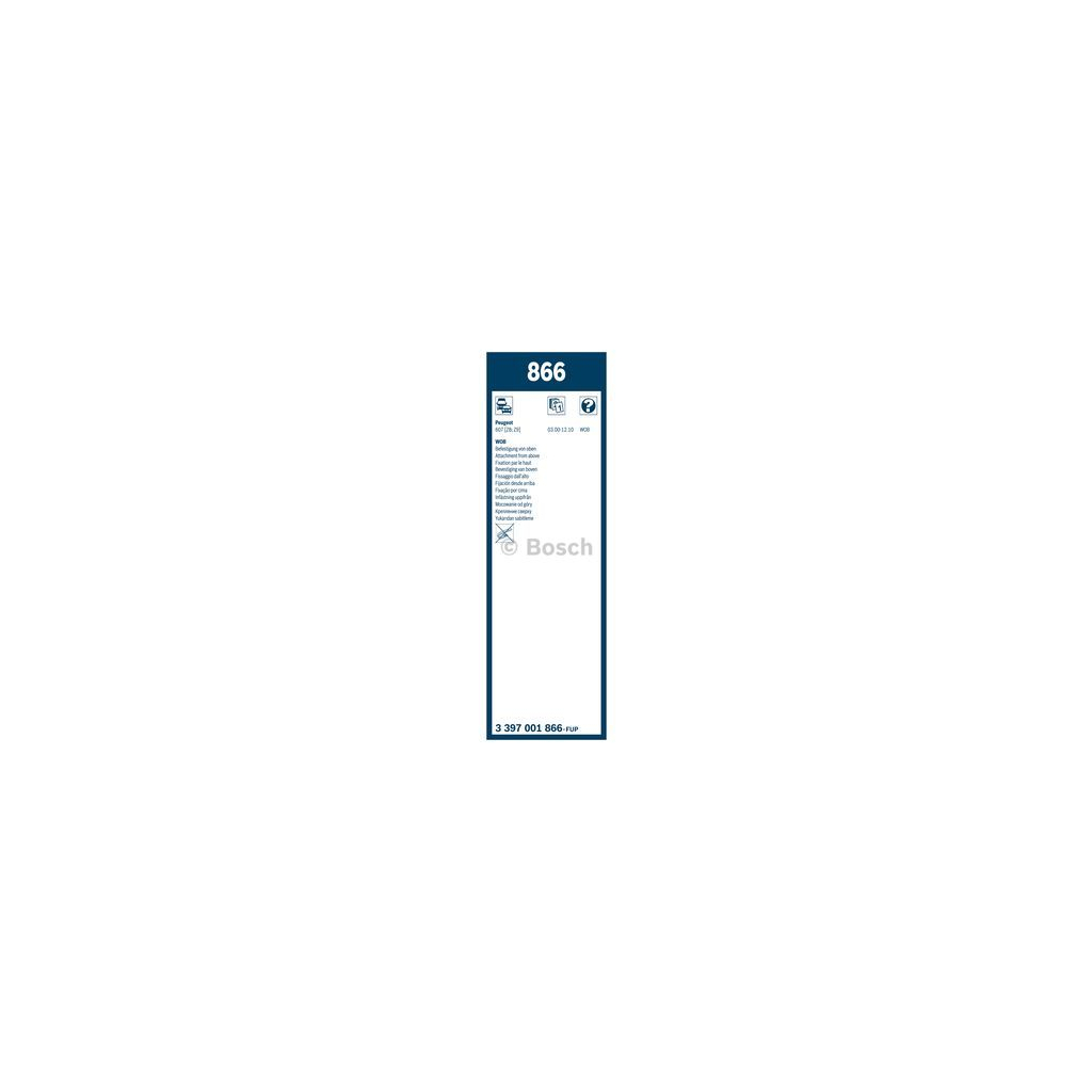 Щітка склоочисника Bosch 3397001866 (3 397 001 866) - зображення 3