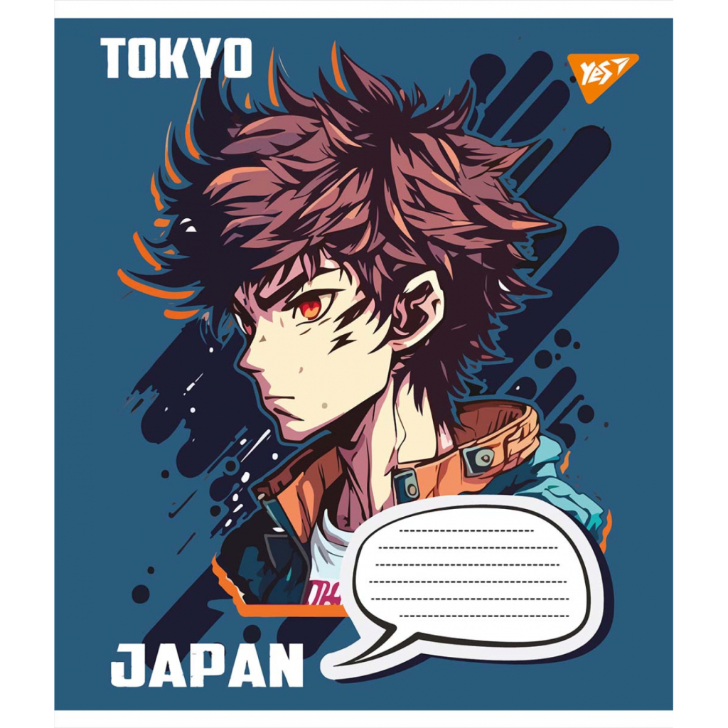 Зошит Yes Japan Tokyo 12 аркушів коса лінія (766306) - зображення 2