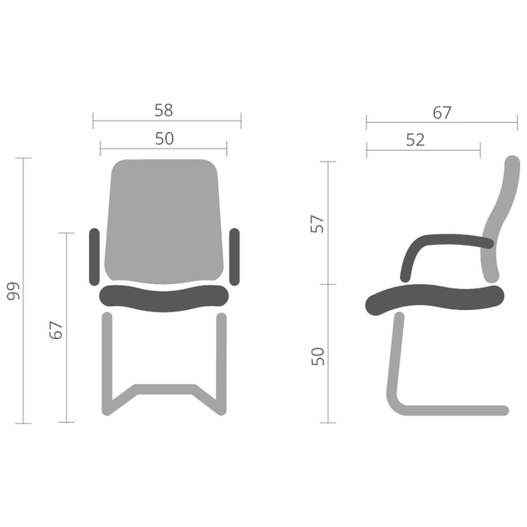Офісне крісло Аклас Візеу CF Коричневий (00127062) - зображення 5