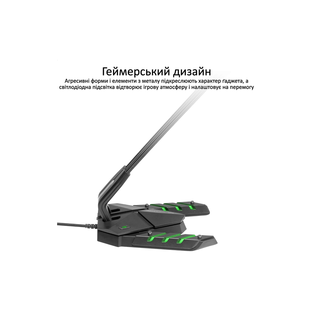 Мікрофон Vertux Streamer-3 LED USB Black (streamer-3.black) - изображение 3