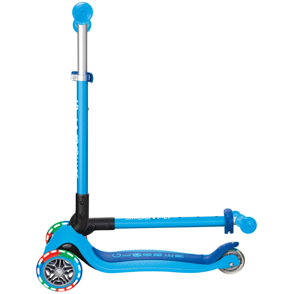 Самокат Globber серії Primo Foldable Lights блакитний Колеса з підсвічуванням (432-101-3) - зображення 9