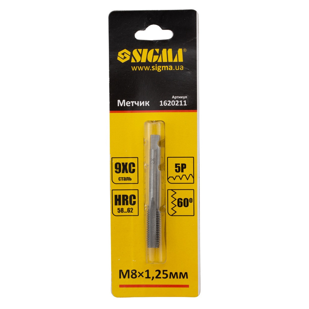 Мітчик Sigma М8x1.25мм (1620211) - зображення 2